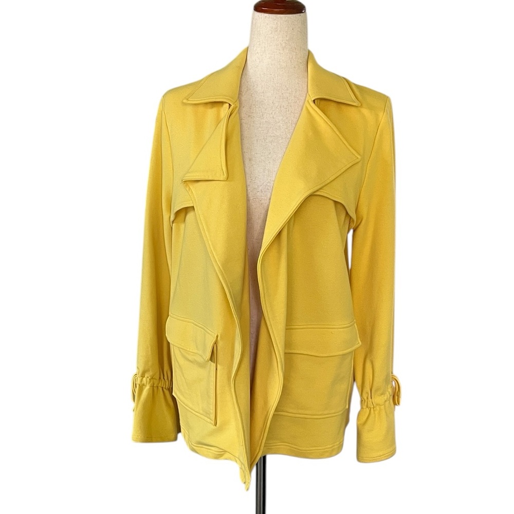 Skye's the Limit Sunny Yellow Open Front Cardigan Jacket
